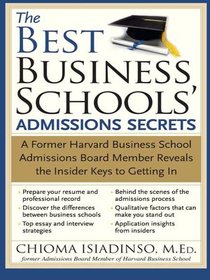 The Best Business Schools' Admissions Secrets - ebook